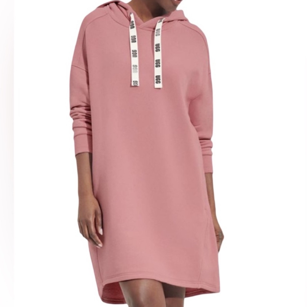 NWT UGG aderyn hoodie dress in clay pink size XS-M